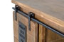 GINER Y COLOMER Mueble televisor de madera de acacia y mango con detalles en metal